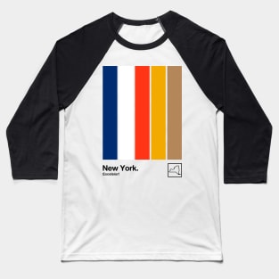 New York // Original Minimalist Artwork Design Baseball T-Shirt